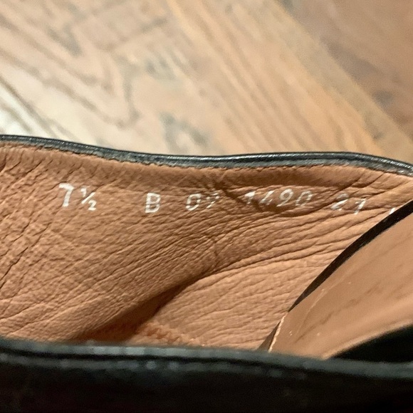 𝅺ROBERT CLERGERIE PARIS black leather platform mules. Made in France. Size 7.5B - Picture 4 of 6